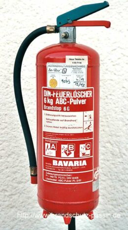 Bavaria Pulverl Scher Typ Brandstop G Passin Brandschutzservice