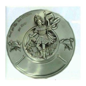 Zinnteller St. Florian 24 cm