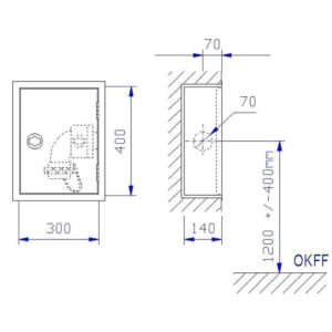 Schutzschrank für Löschwasser-Entnahmearmatur ES-ST-C