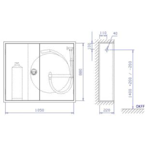 Selbsthilfe-Wandhydrant mit formstabilem Schlauch S-SEK-II-S-220