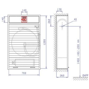 Selbsthilfe-Wandhydrant mit formstabilem Schlauch S-SEK-mF-II-So-S-Ro-260