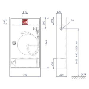 Sonder-Wandhydrant mit formstabilem Schlauch S-SK-mF-I-So