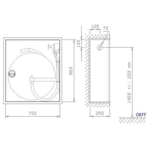 Wandhydrant mit formstabilem Schlauch S-WES II