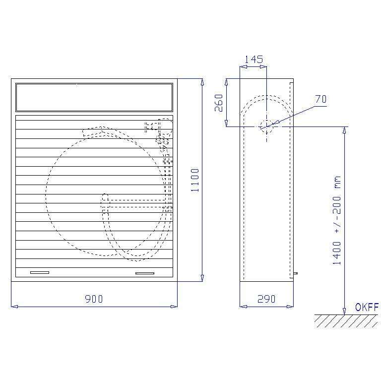 Sonder-Wandhydrant mit formstabilem Schlauch S-WS-III-Ro