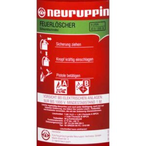 Schriftbild Feuerlöscher