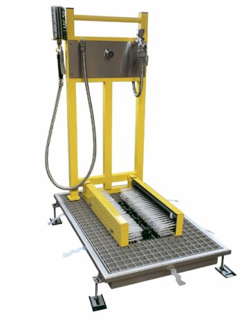 Edelstahl Doppel-Stiefelwaschanlage Stiefelwaschanlage STW324