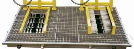Doppel-Stiefelwaschanlage STW328-2 aus Edelstahl Doppel-Stiefelwaschanlage STW324-2 aus Edelstahl